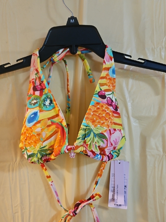 wild fable Other - WILD FABLE TROPICAL FRUIT TRIANGLE BIKINI TOP: NEW WITH TAGS: SIZE L (12-14)